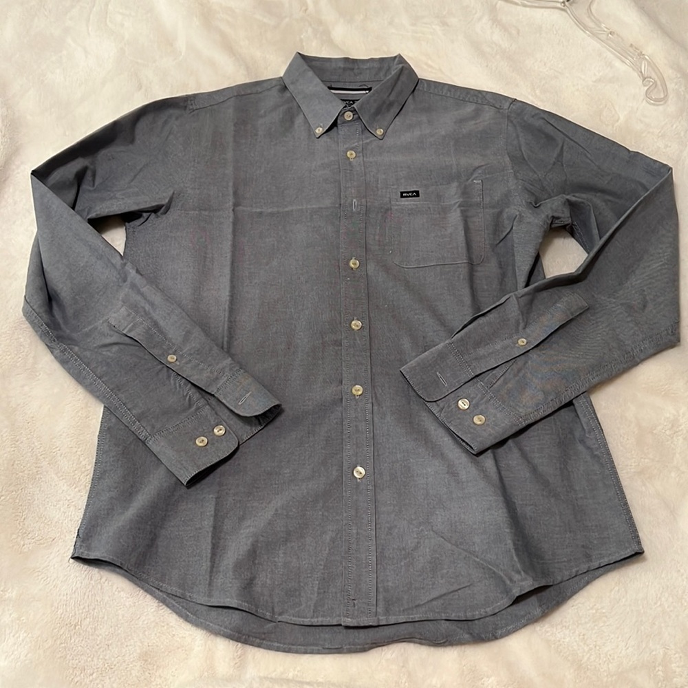 RVCA button down shirt slim fit
